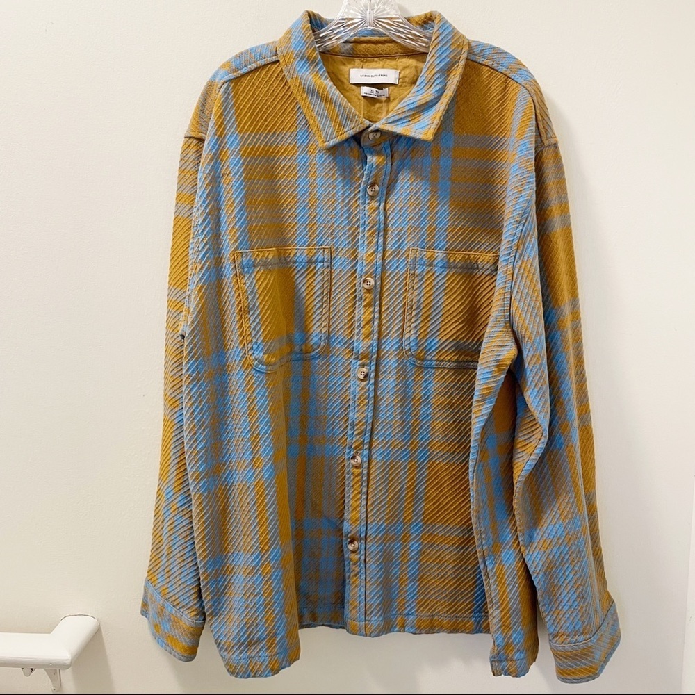 Urban Outfitters- UO Exploded Twill Work Overshirt- Size XL